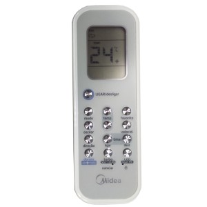 Controle Ar Condicionado Midea Luna Cyclone Quente / Frio Original
