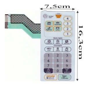 Membrana Teclado Microondas Compatível Consul CMP25